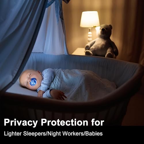 Miniatura 3 de DWCN Cortinas opacas grises de 84 pulgadas de largo, 60 pulgadas de ancho para oscurecer la habitación, con aislamiento térmico y bloqueo de luz,