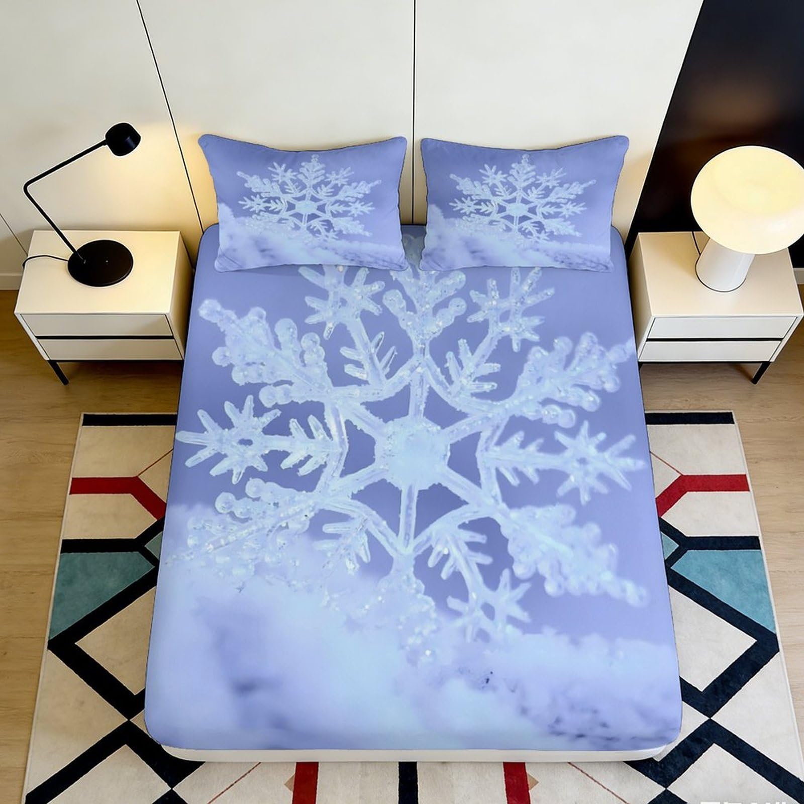 3D Printed African Mask Fitted Sheet Microfiber Deep Pocket Non-Slip Bedroom Bedding Set Ethnic Art Mattress Fitted Cover Washable 140x200x25cm