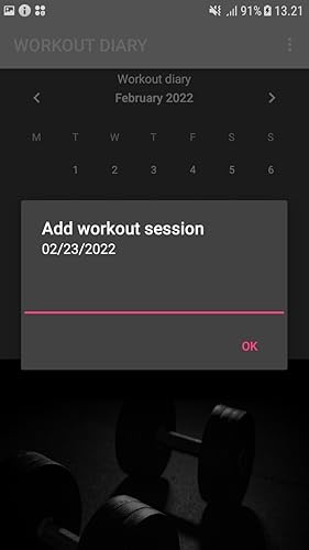 Workout diary