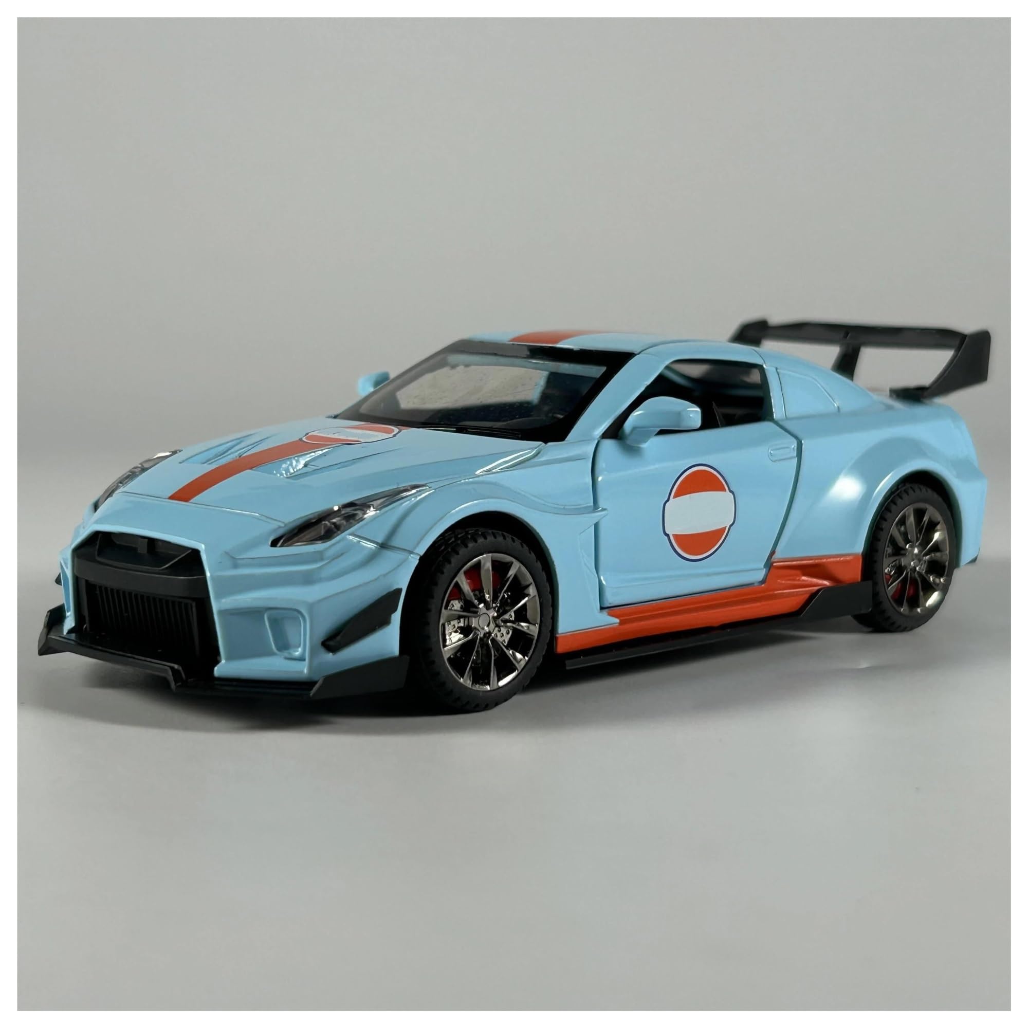 Onaic Blue Diecast Model For Nissan Gtr Csr2 Diecast Model Car