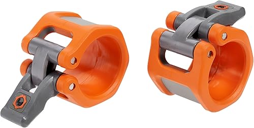 Miniatura 10 de Lock-Jaw Sport - Collar olímpico de barra - Abrazadera de barra de liberación rápida (naranja)