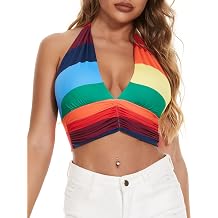 Women Summer Going Out Halter Crop Tank Top