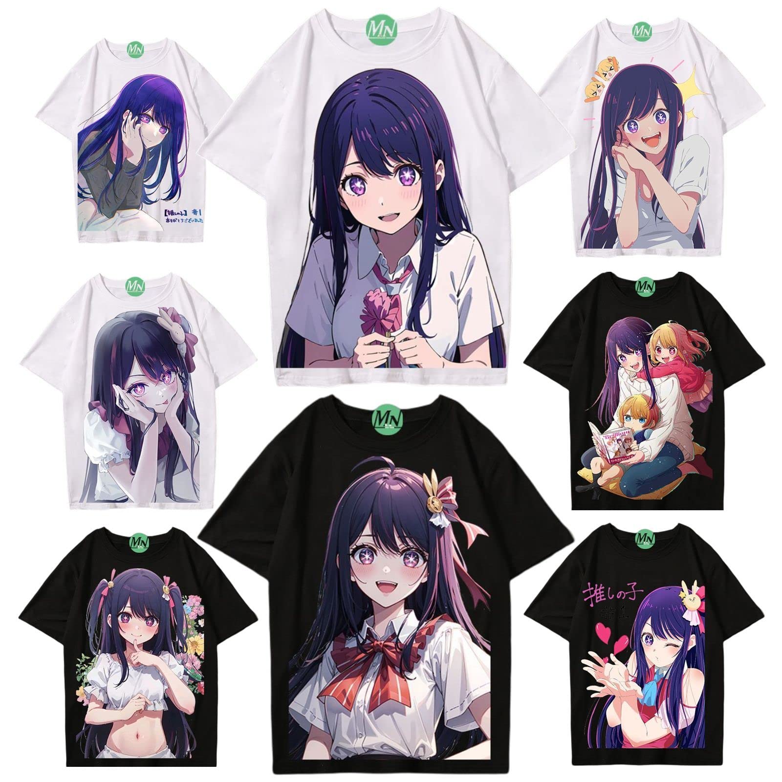 Amazon.co.jp: 推しの子 Tシャツ 半袖 星野アイ 夏服 メンズ