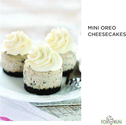 Miniatura 7 de Fox Run Mini sartén para tartas de queso con fondo extraíble, antiadherente, 10.5 x 14 x 1.5 pulgadas