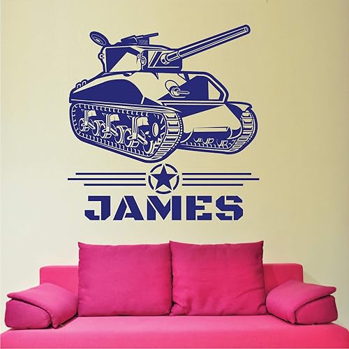 Miniatura 2 de Adhesivo decorativo para pared, diseño personalizado de las Fuerzas Armadas de los Estados Unidos, diseño personalizado para guardería, hecho en