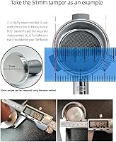 Vista 2 de NEOUZA Muelle de manipulación de café expreso cargado para herramientas de accesorios de cafetera, autonivelante antiadherente, mango refinado, base