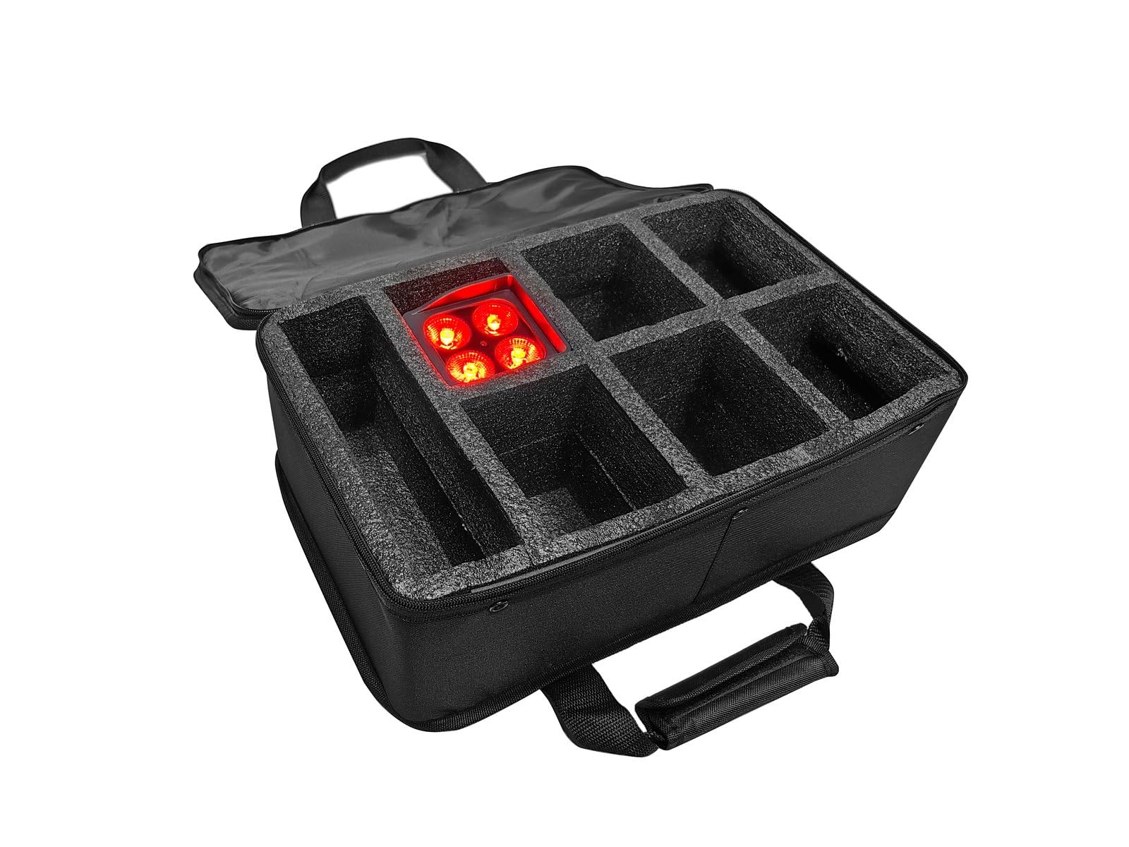 EUROLITE Funda para 6 baterías Mini IP UP-4 QCL Spot MK2 | Bolsa de transporte de nailon