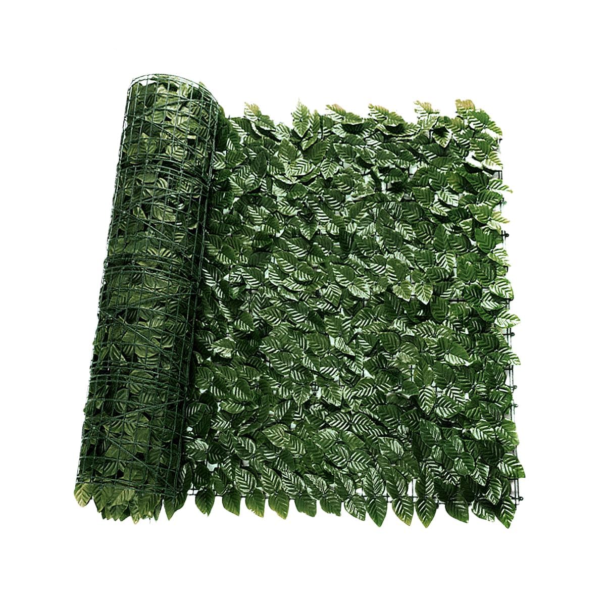 Camiraft Decorative Artificial Ivy Leaf Green Hedge Roll 1.5m x 1m(3pcs 0.5mx1m) Privacy Hedging Wall Landscaping Garden Fence UV Fade Protected, Green