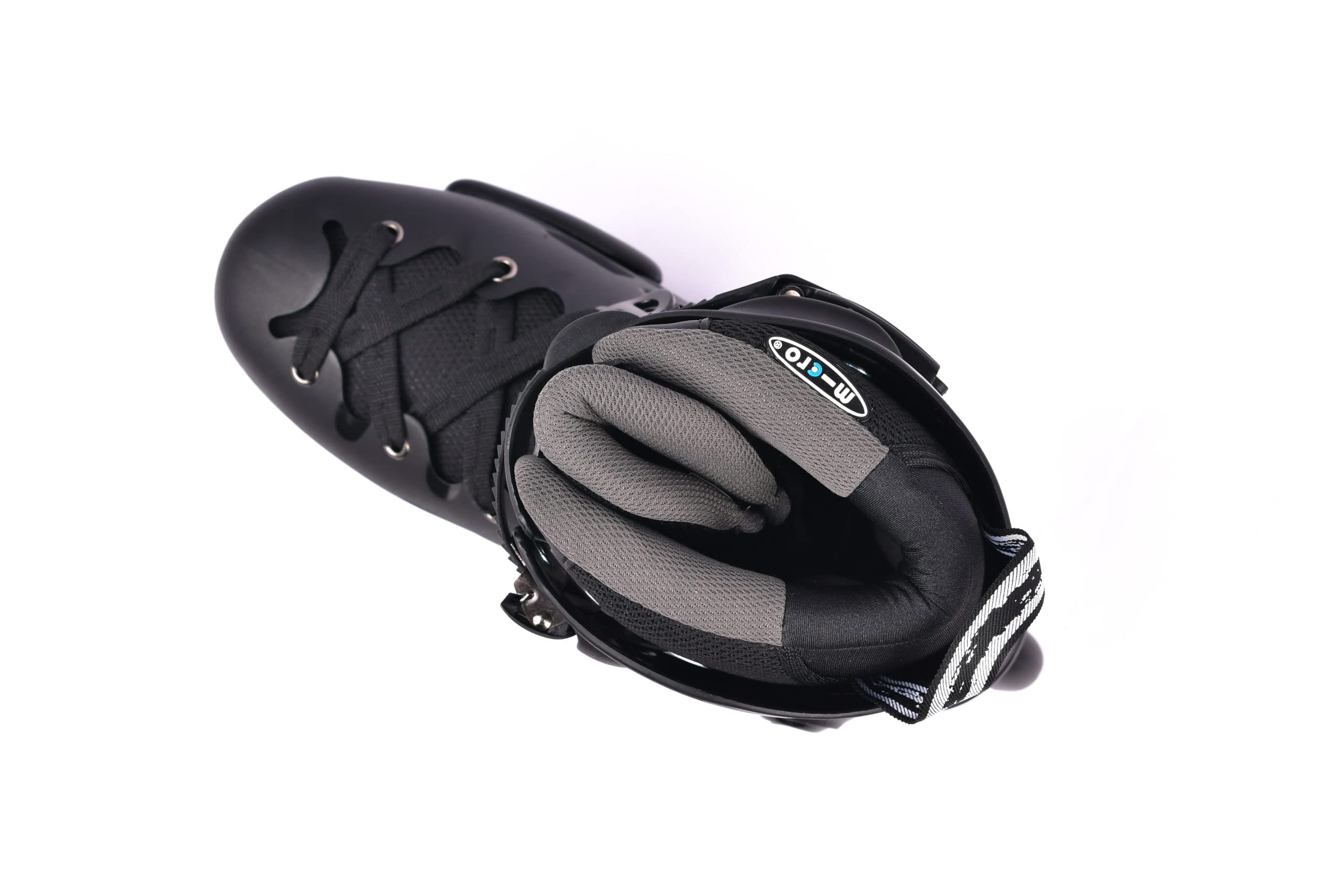 Micro Skate MT Plus 2022 - Inline Skates for City, Freeride, freeskate (US M 9 / EU 42 / 270mm, Black)