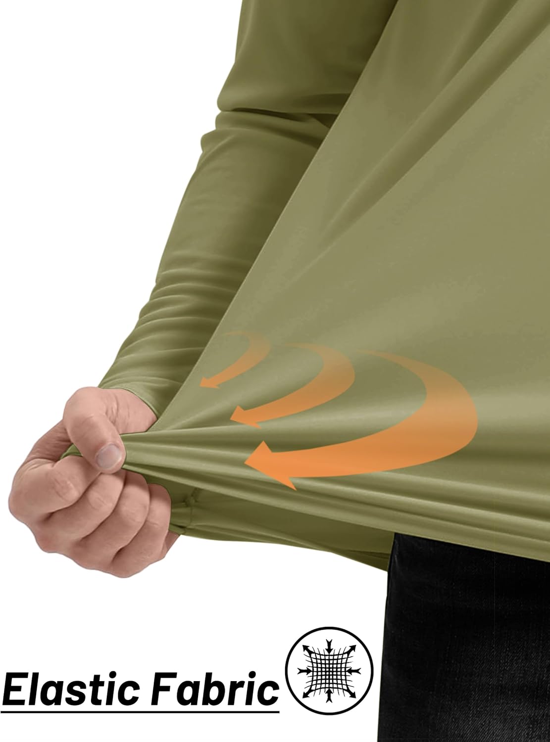 TACVASEN Men's Long Sleeve Athletic Shirts 1/4 Pullover Zip Sun Protection Rash Guard UPF 50+ Outdoor Running T-Shirts - Image 5