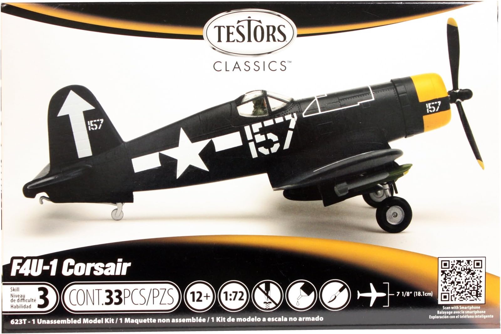 1/72 Corsair Plastic Airplane Model Kit