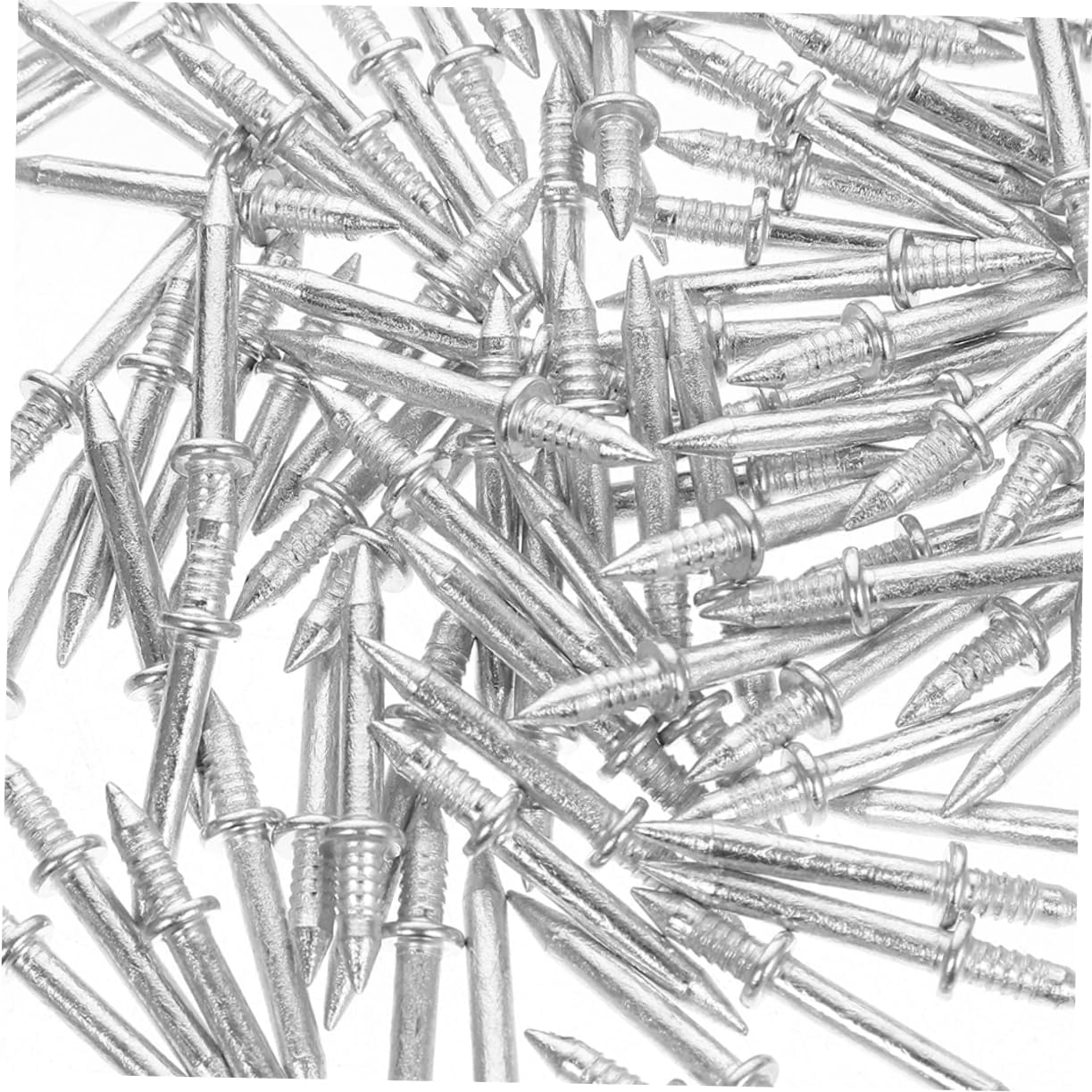 Double-headed Seamless Nails for Baseboard Trim Non-marking Hanging Nails with Installation Sleeves Durable Iron for Easy Installation and Secure Hold