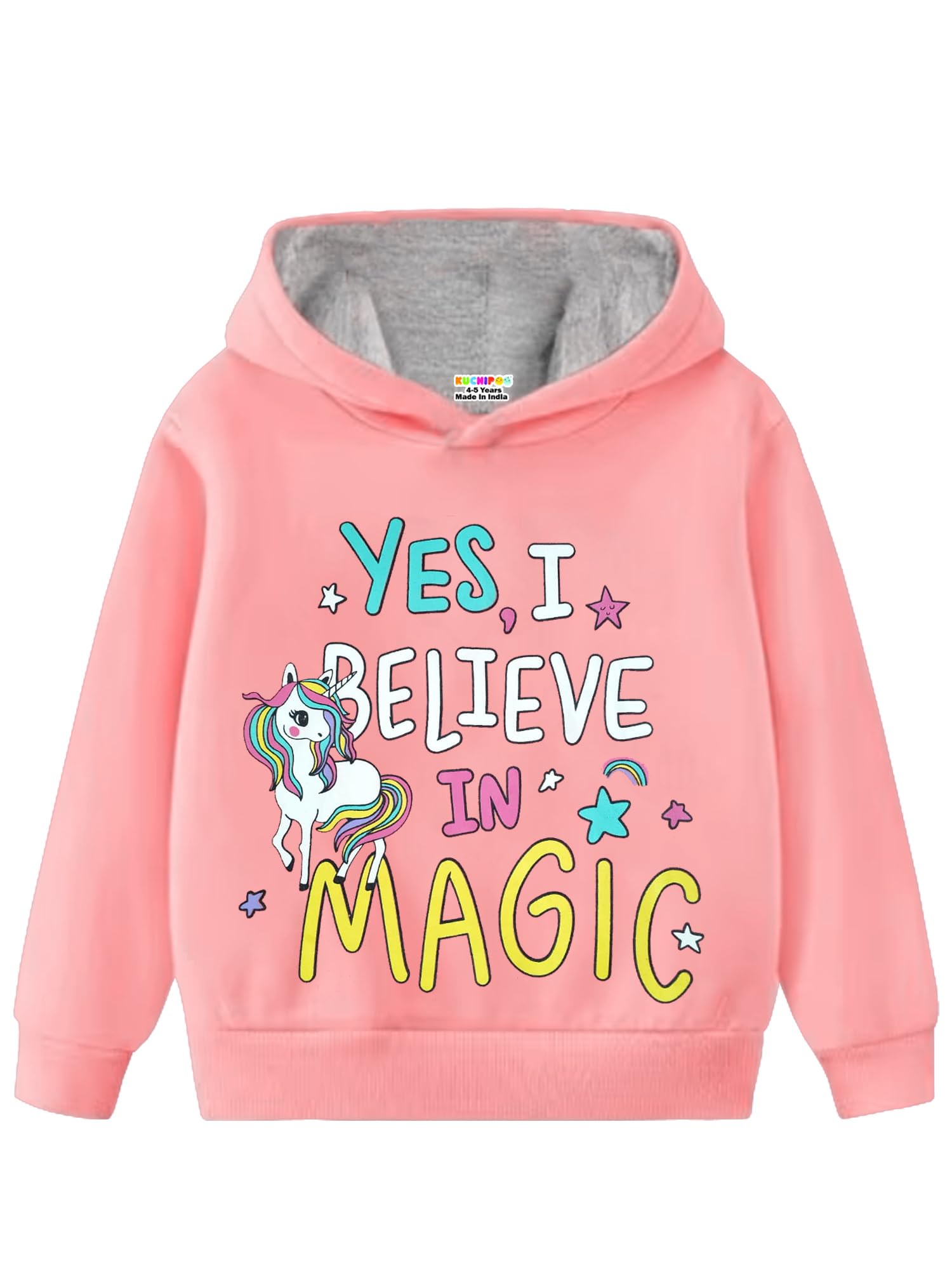 Kuchipoo Girls Regular Fit Winterwear Hood-image-48