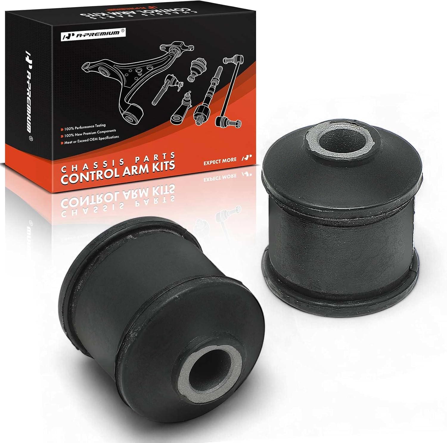 A-Premium 2 x Front Rearward Lower Control Arm Bushing Kit, Compatible with Chevrolet Impala, Venture, Intrigue & Buick LaCrosse, Regal, Century & Oldsmobile Aurora & Pontiac Montana & Saturn