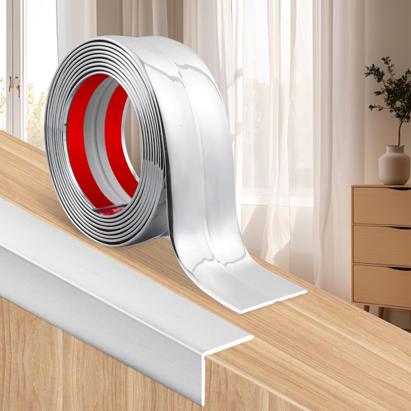 Moulding Trim 6m Self Adhesive Wall Corner Protectors Corner Trim is Suitable for Windows, Tables and Wall Corners to Protect and Decorate