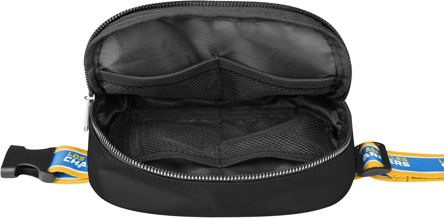 FOCO NFL Unisex-Adult NFL Team Color Wordmark Crossbody Belt Bag