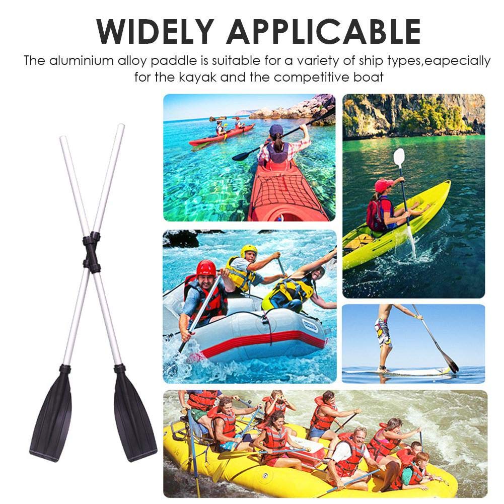 Kayak Remos Aluminio Doble Desmontable para Sup Piragua Canoa