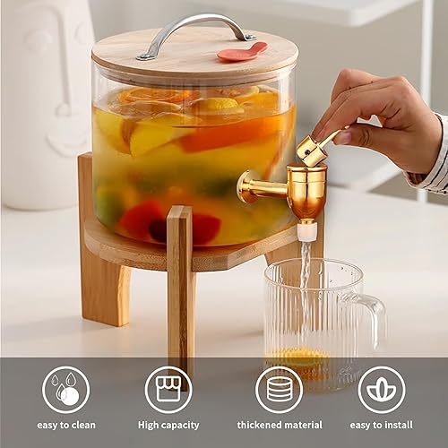 Miniatura 4 de 2 espigas para dispensador de bebidas, grifo de repuesto de dispensador de bebidas de latón, se adapta a apertura de 0.47 pulgadas, grifo de grifo