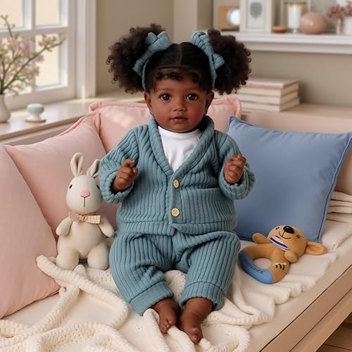 Miniatura 7 de JIZHI Muñecas realistas de bebé recién nacido, de 20 pulgadas, de tacto suave, realista, muñecas de bebé recién nacidas, muñecas de bebé de la vida