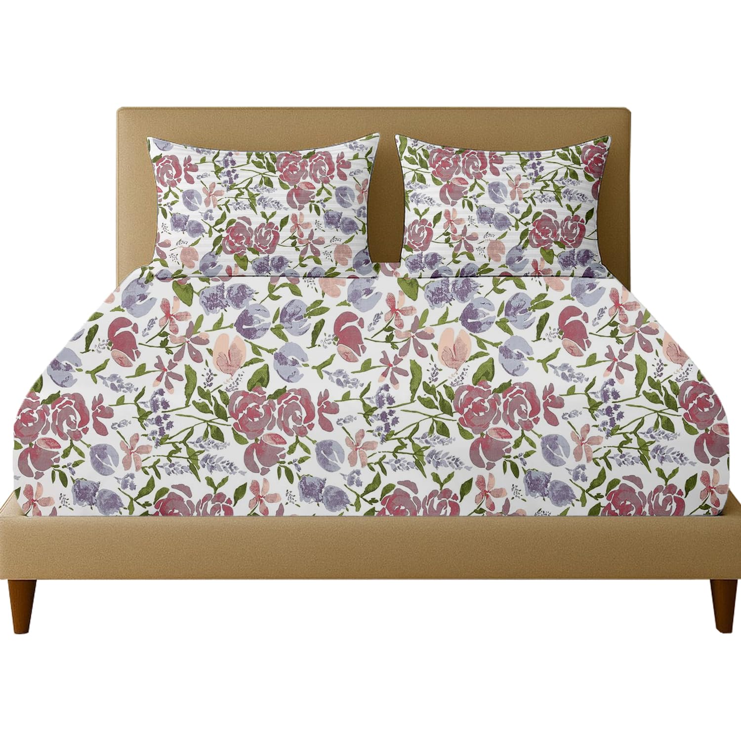 Cotton King Size Fitted Bed Sheet Set -20 Cotton King Size Fitted Bed Sheet Set -20
