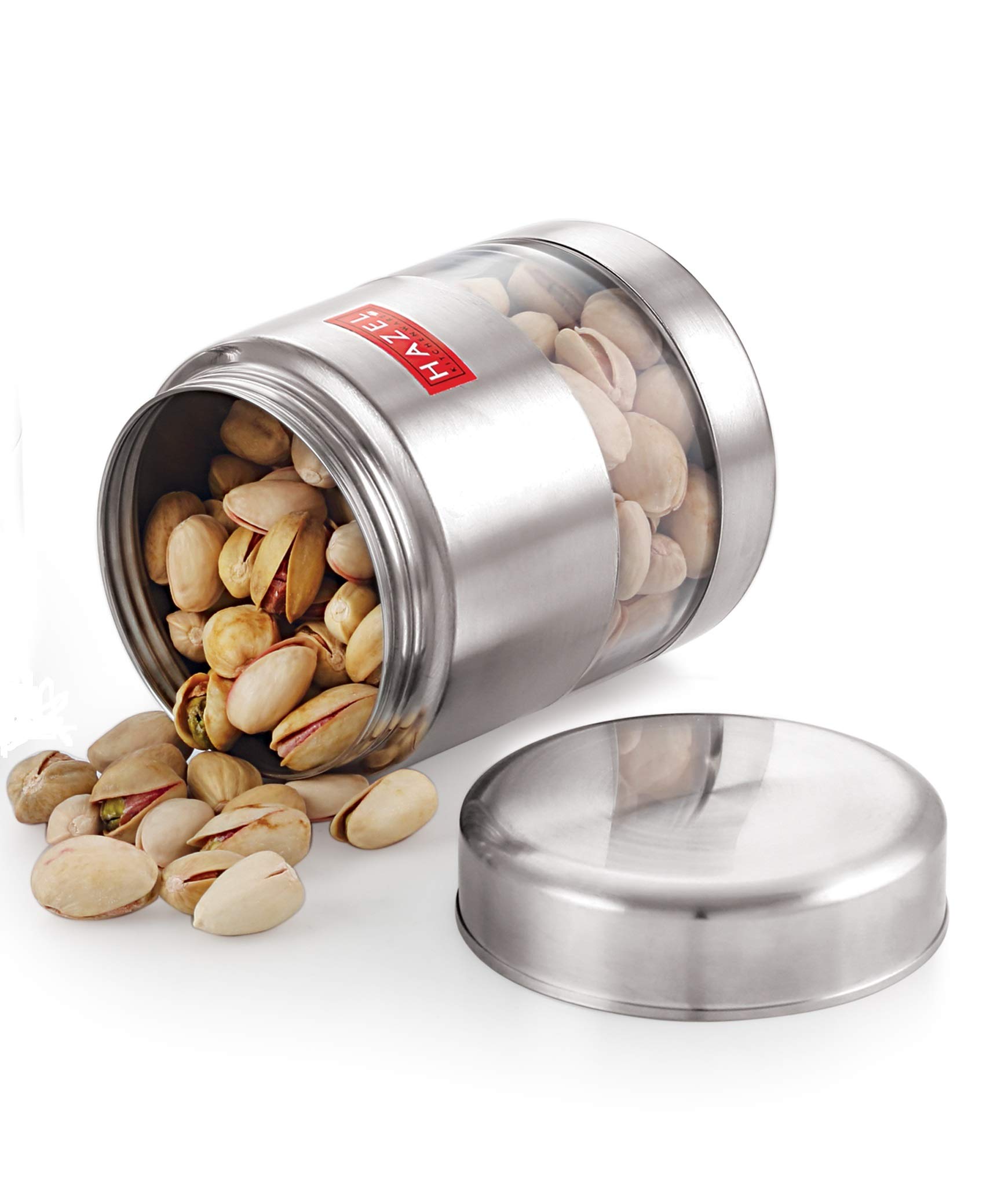 Transparent Stainless Steel Storage Jar - 500ml -5 Transparent Stainless Steel Storage Jar - 500ml -5