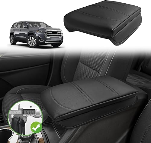 Miniatura 23 de Muslogy Funda para reposabrazos de consola central compatible con Chevy Silverado/Tahoe y GMC Sierra/Yukon 2007-2013, cojín para reposabrazos