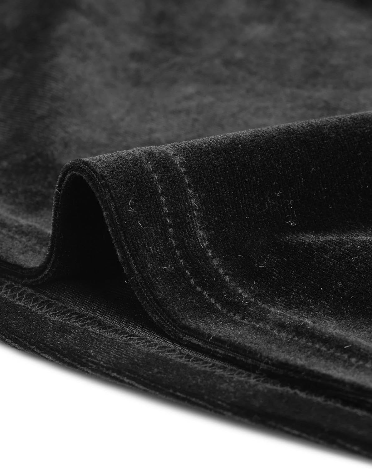 Allegra K Women's Velvet Tops 3/4 Sleeve V Neck Cropped Top Halloween Christmas Vintage Fall Blouse - Image 5