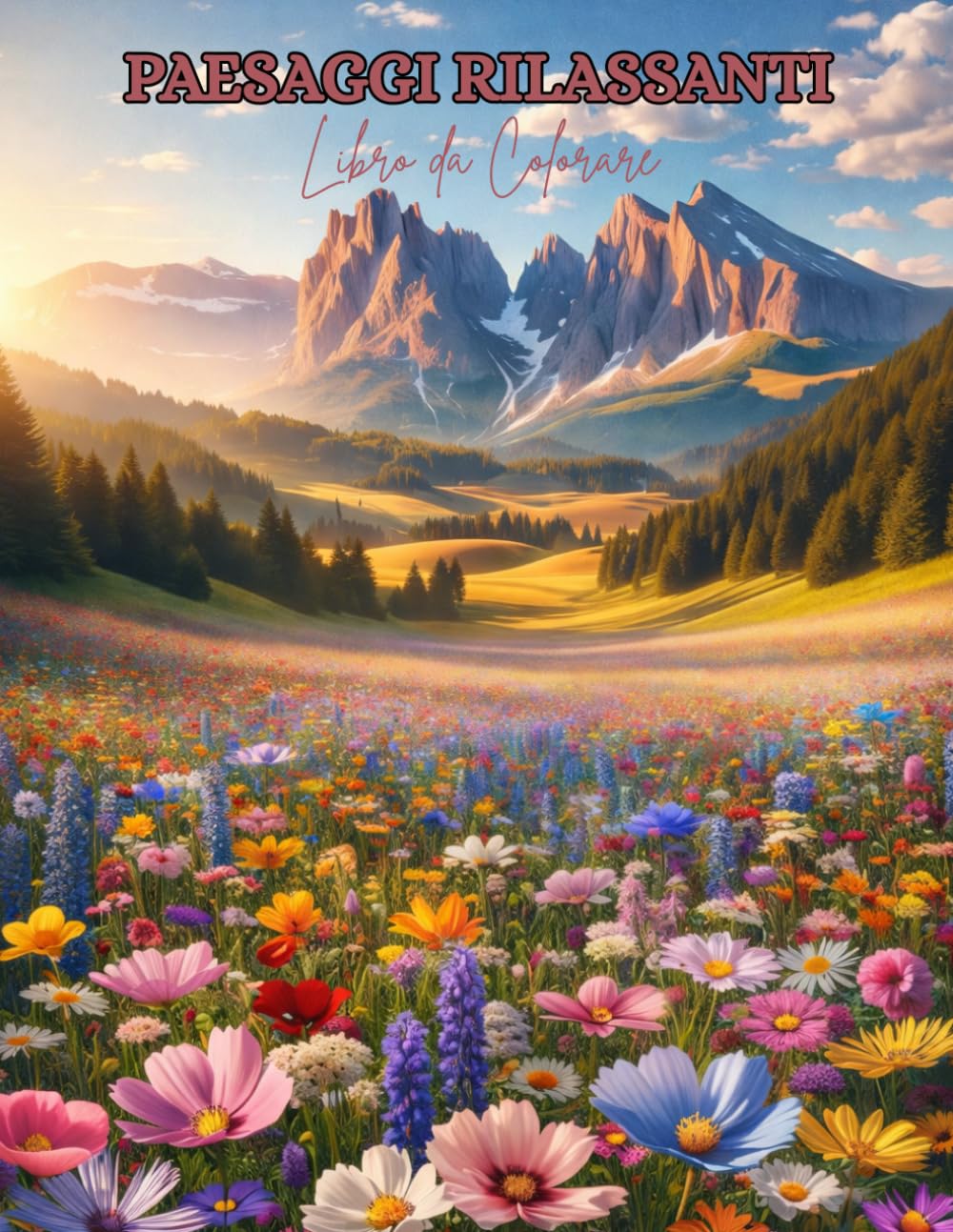 libro da colorare Paesaggi Rilassanti: 84 pagine in grande formato per il tuo relax: paesaggi incantati, ispirazione e calma per adulti. Ideale anche per anziani e principianti.