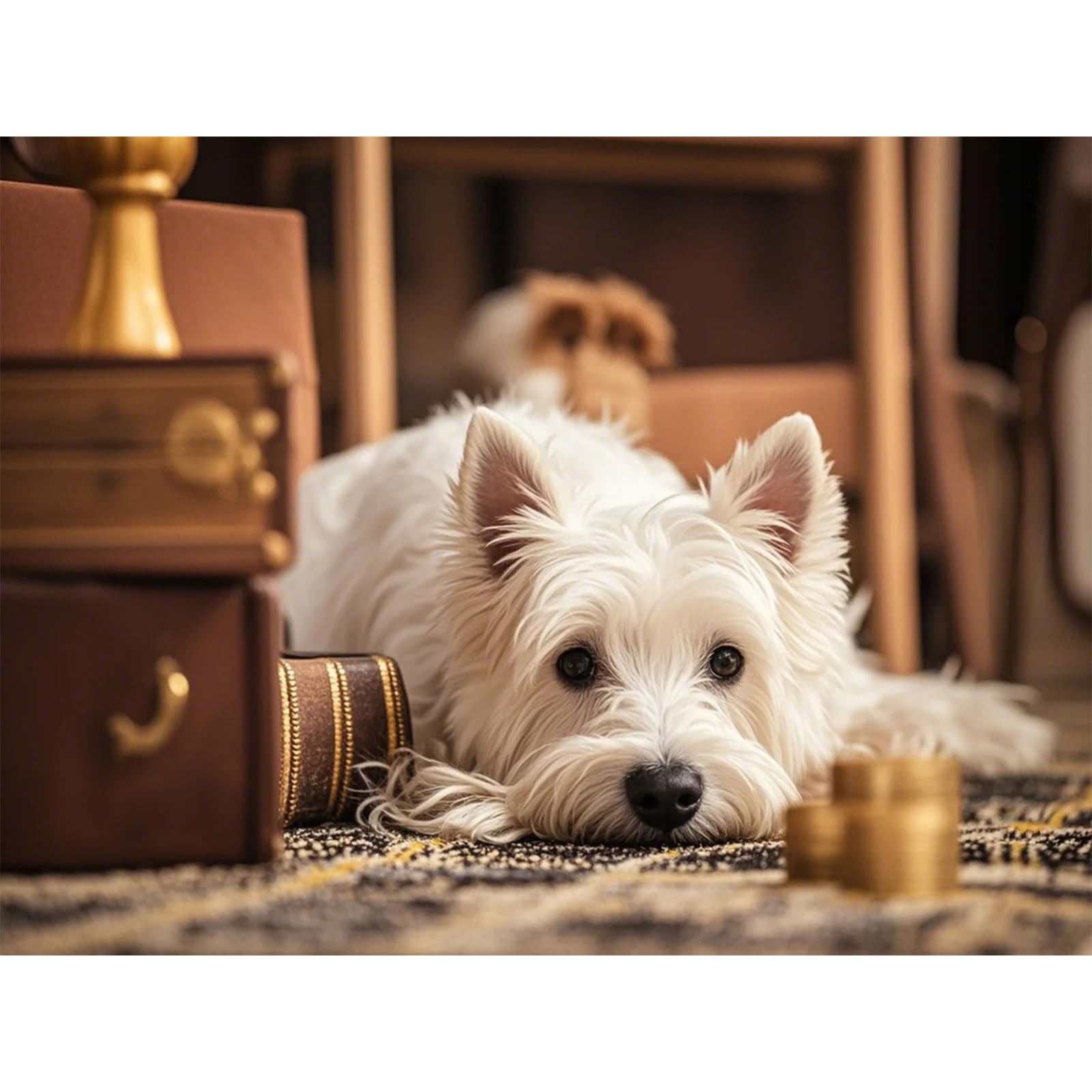1000 Piece West Highland White Terrier Great Jigsaw Puzzles for Adults Dog Puzzles for Adults Toys Gift Family Decoration Puzzles