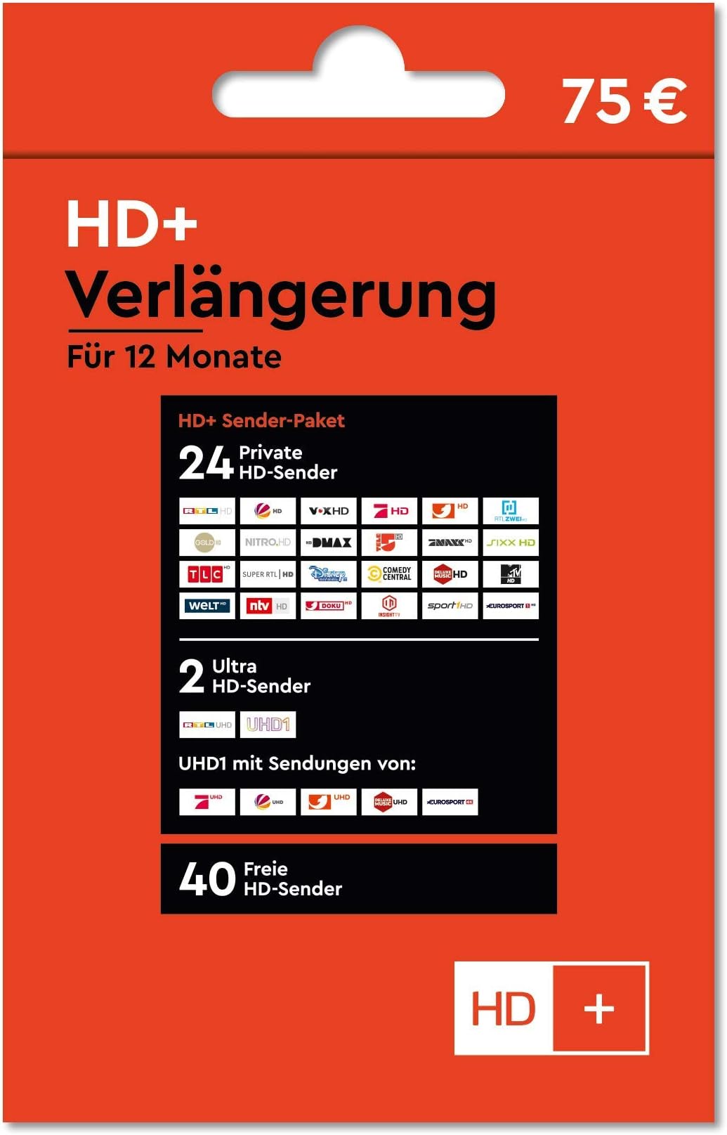 Hd Plus Modul Mit Karte 12 Monate Satellit HD+ Karte für 12 Monate Fernsehen in brillanter HD-Qualität, Fernsehen