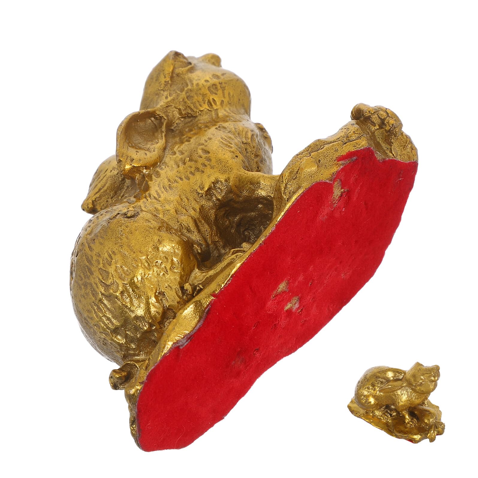 Statuette de lapin en laiton pour salon chic et decoration de table