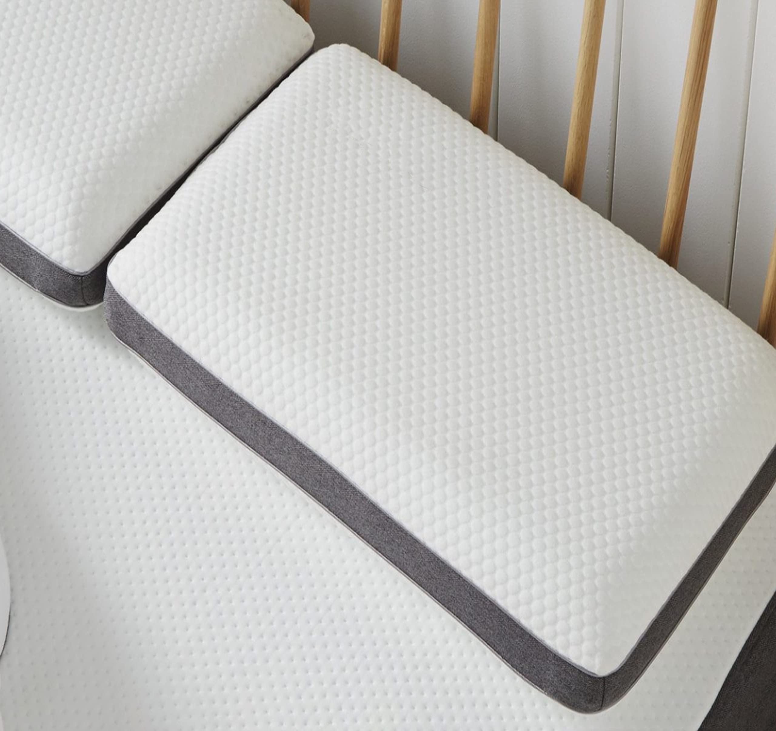 Luxury Visco Elastic Memory Foam Air Flow Pillow - Conforms to Head, Back, Neck Spine for Perfect Posture | Air Flow Vent to Avoid Heat Build Up and Air Circulation (2)