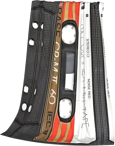 Miniatura 3 de Manta retro vintage de los años 80 o 90, manta de forro polar, suave y acogedora manta de franela cálida para sala de estar, sofá, cama, oficina, 50