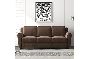 Bonzy Home Dark Brown Sofa: Modern Elegance for Your Living Space