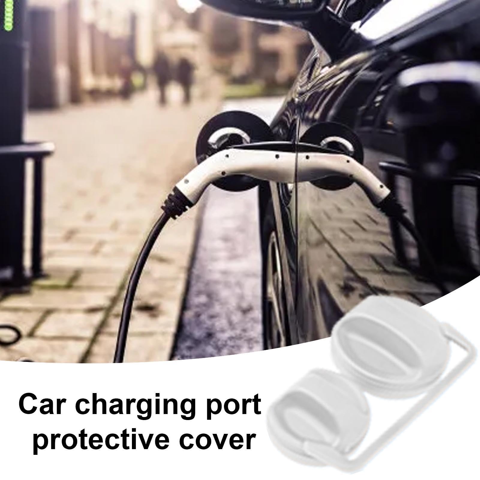 Tapa De Cargador EV – Cubierta De Puerto De Carga De Silicona | Escudo Elástico Anti-Polvo – El Tapón De Protección Impermeable Y Está Hecho De Silicona Suave Y Garantiza Ajustem