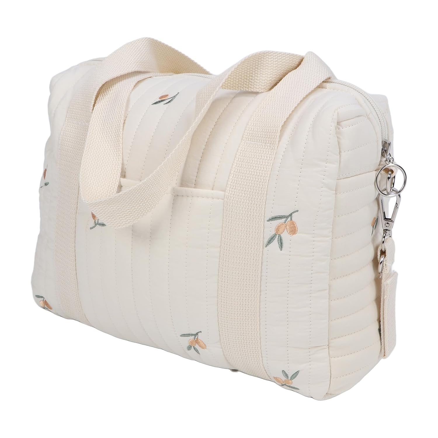 Baby Diaper Bag Tote, Stroller Organizers Bag Nursery Storage Bin Diaper Changing Totes Travel Diaper Tote Multifunction Baby Bag Baby Nappy Bag for Wipes and Toys Diaper Tote Bag Handbag(Olive)