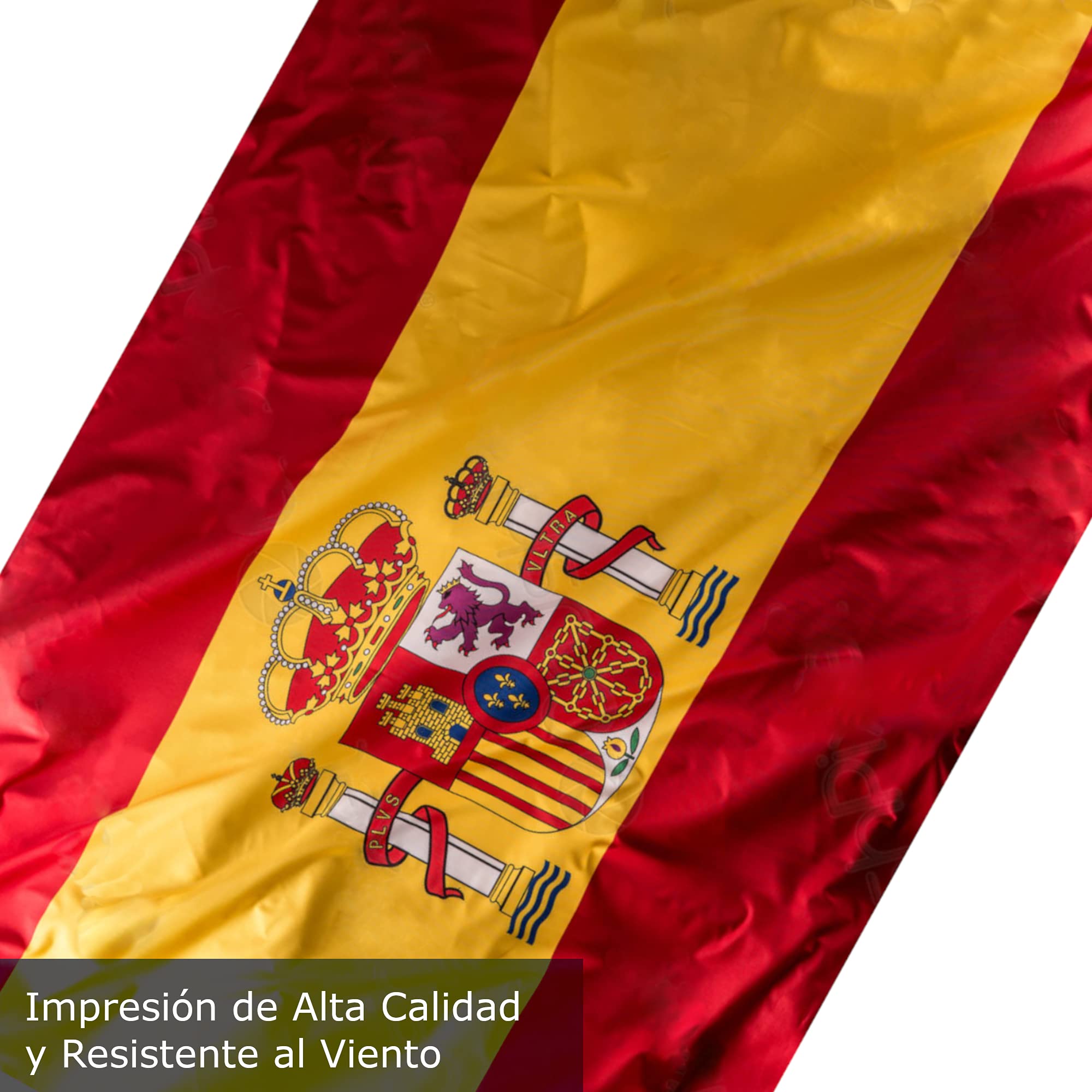 GOOGIT Spanische Flaggen-Girlande – 2 X 20 Fahnen, Je 21 X 14 Cm, Aus Wasserabweisendem Polyester, 5,6 M Lang