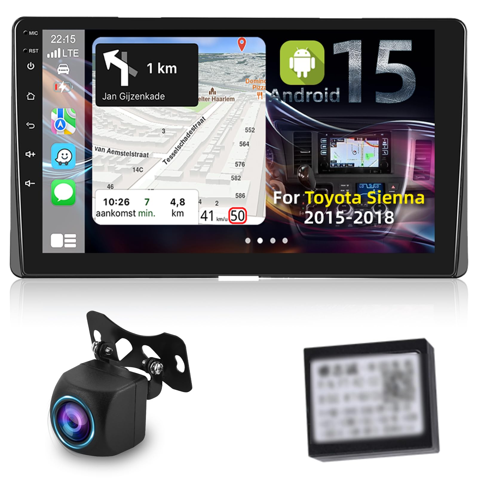 Apple - セリーナ Android12 Apple CarPlay For Toyota SIENNA 2004-2010 Car
