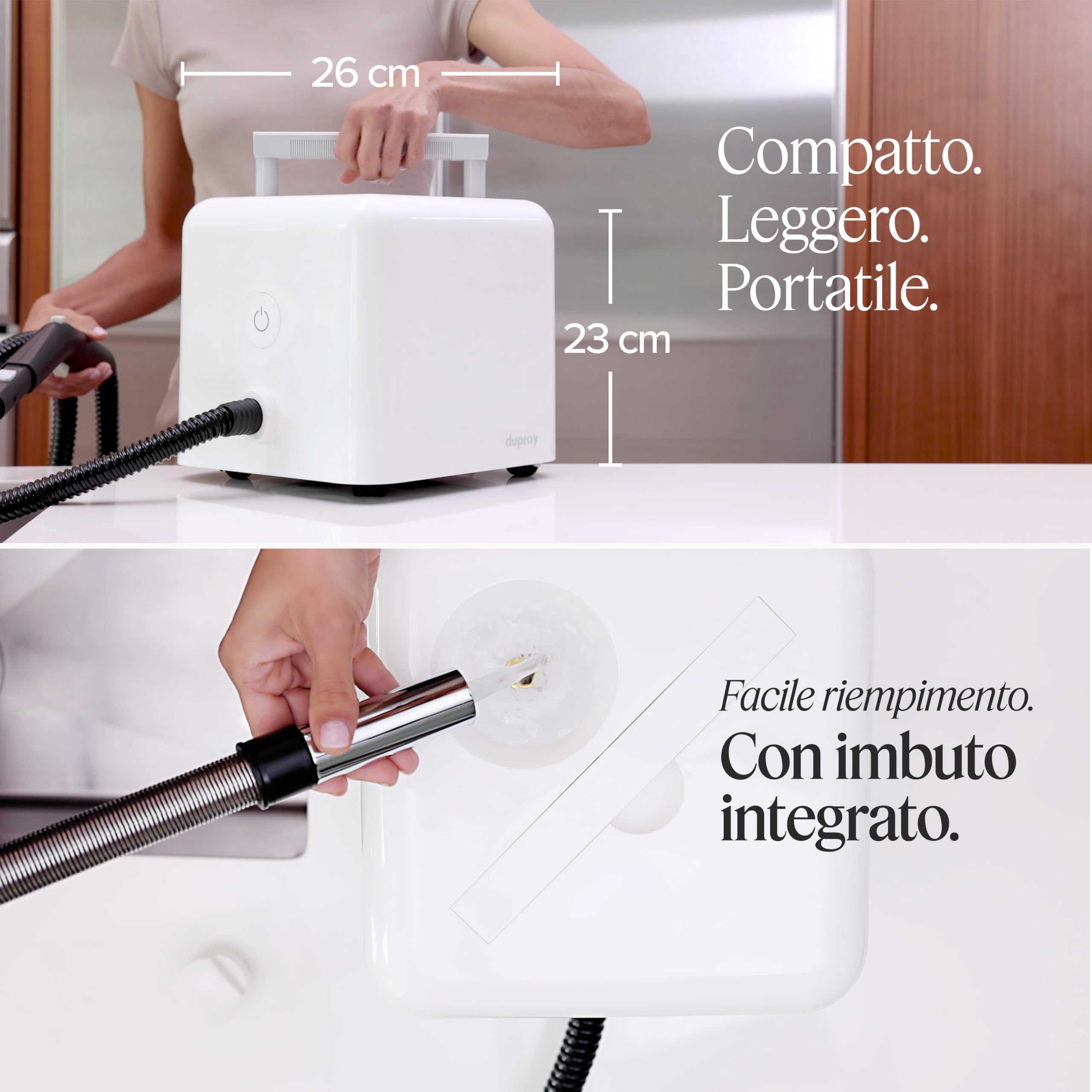 Pulitore a vapore multiuso Neat di Dupray per pavimenti, auto, uso domestico e altro ancora (Neat + 27 pezzi (spazzole extra))