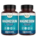 Nested Naturals Magnesium Glycinate Chelate - 200mg Chelated Magnesium Supplement for Muscle Cramps, Relaxation, & Sleep Support - 100% Albion TRACCS Buffered Magnesium Glycinate - 240 Vegan Capsules