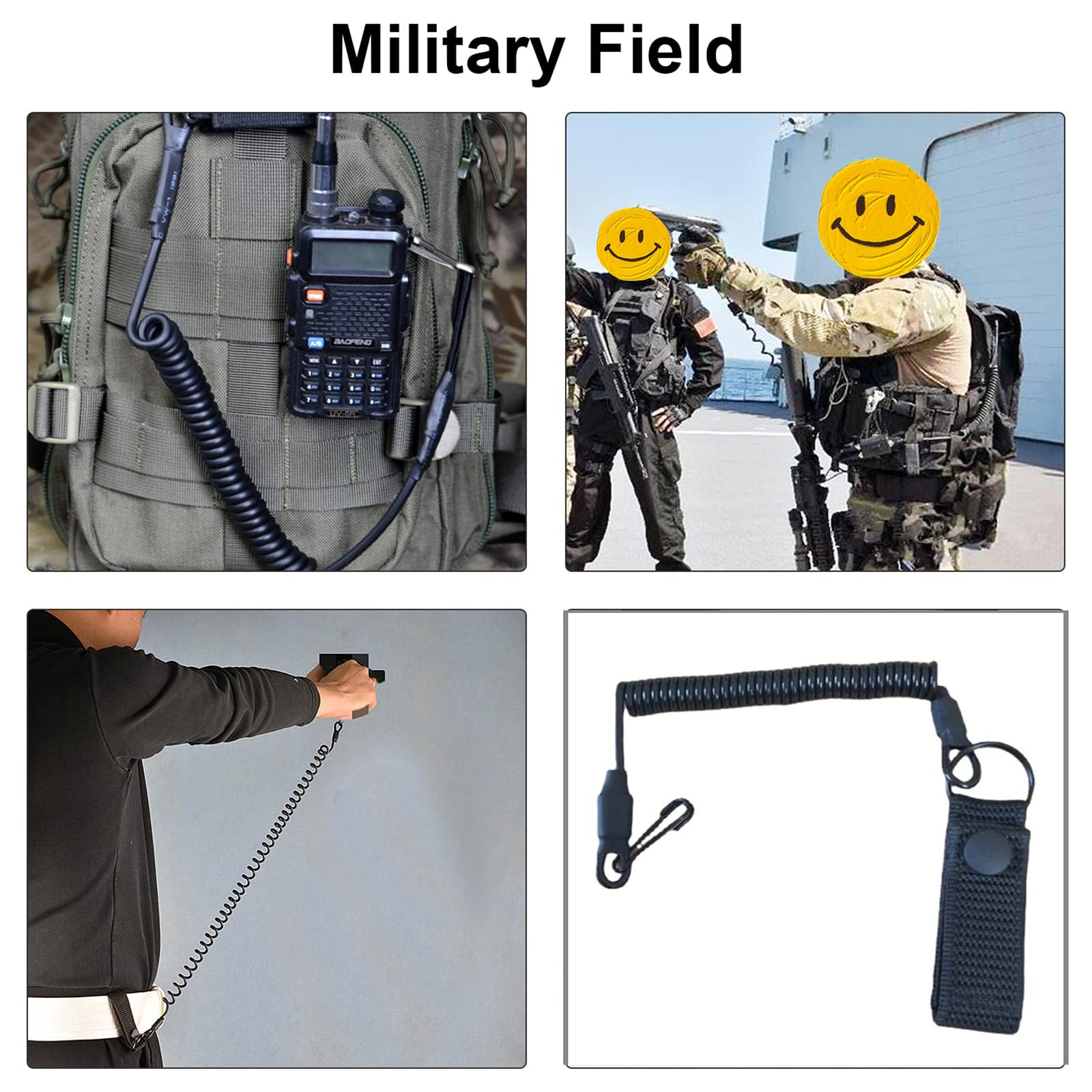 Scienceny LLavero De Paracord Para Exteriores, 7 Hebras, Llavero De Supervivencia, Cuerda