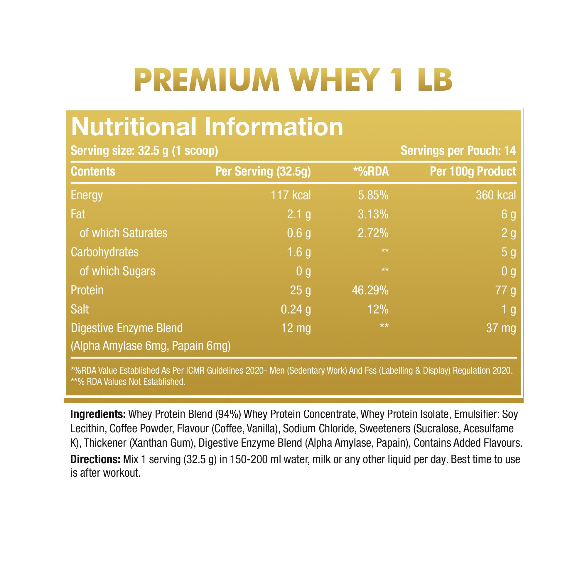 One Science Nutrition Whey Protein Powder | 25g Protein/Scoop | Muscle Gain, Power & Workout Recovery | Ice Coffee Flavour, 2.27 kg — Amazon image 16