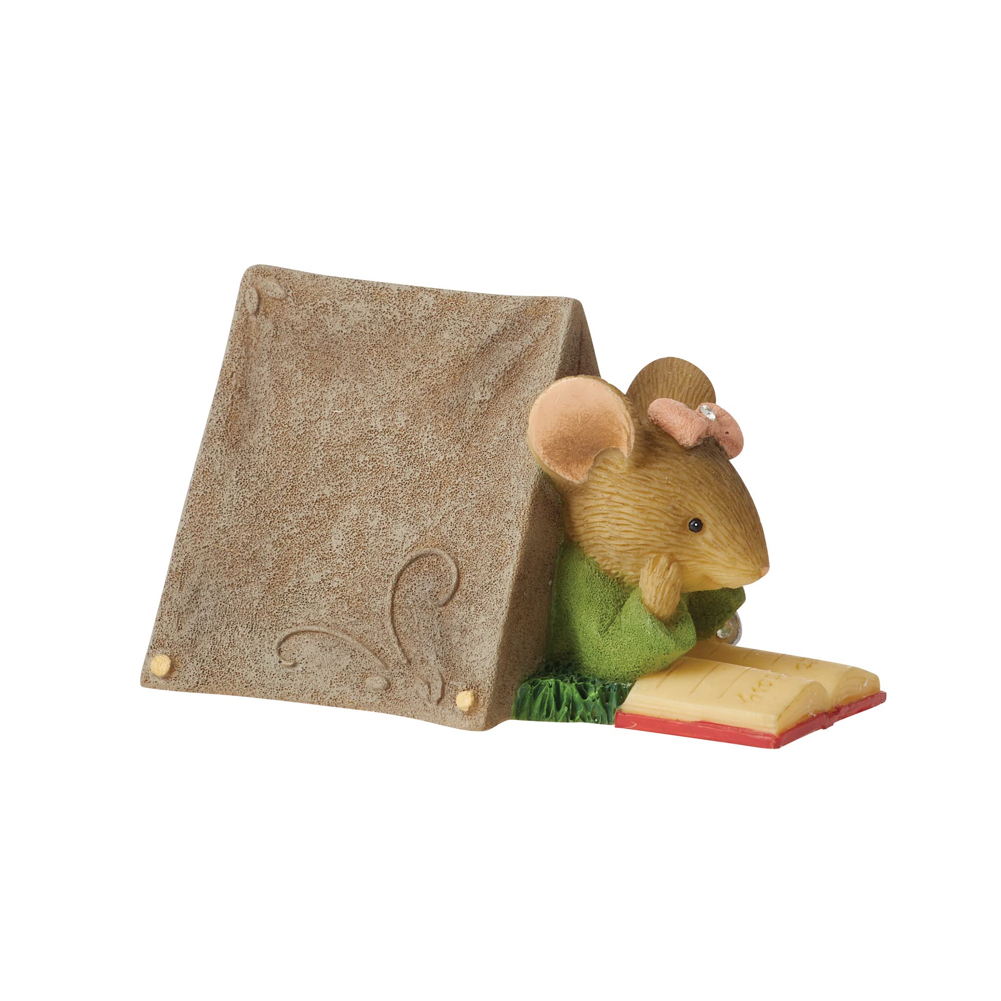 Figurine souris Enesco Tails with Heart Happy Camper miniature multicolore de 4,9 cm