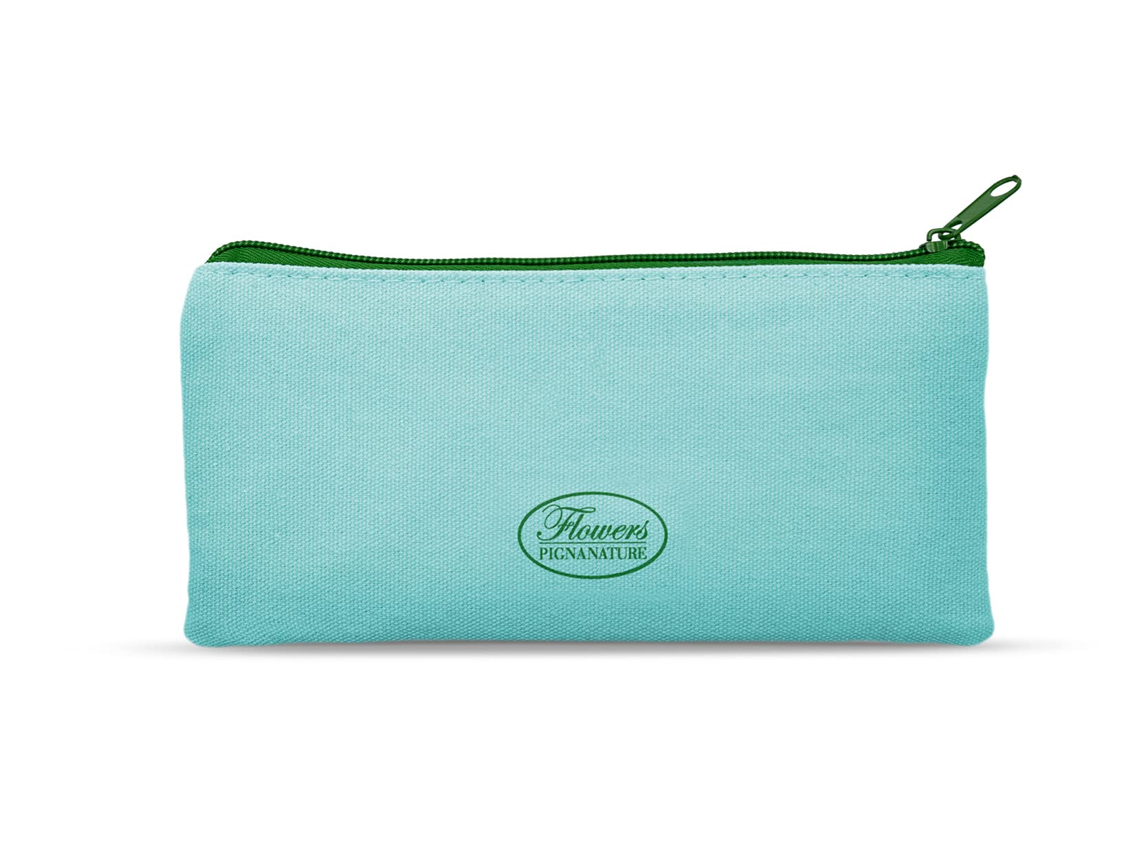 Pigna Nature Flowers Pencil Case, Green, 10 x 3 x 22 cm - Image 2