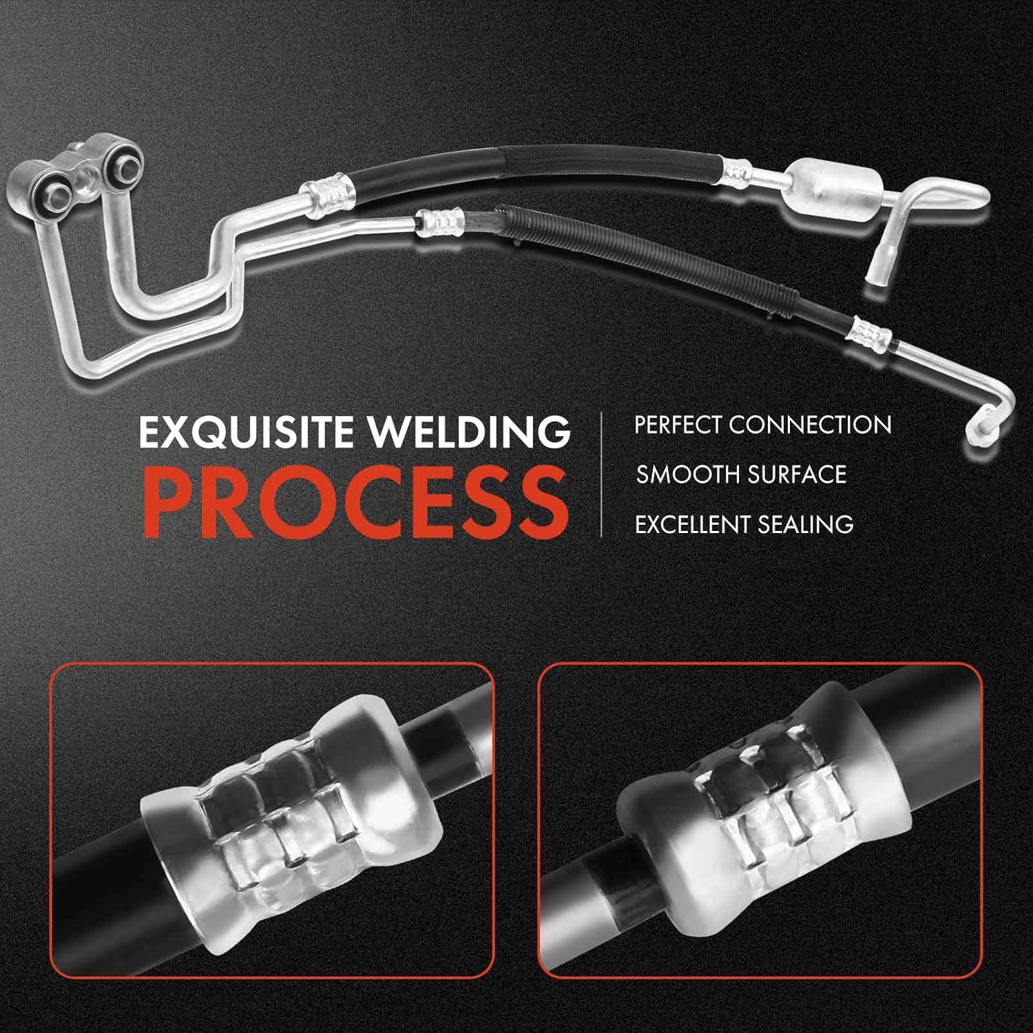 A-Premium A/C Suction and Discharge Line Hose Assembly Compatible with Dodge Durango 2001 V8 5.9L