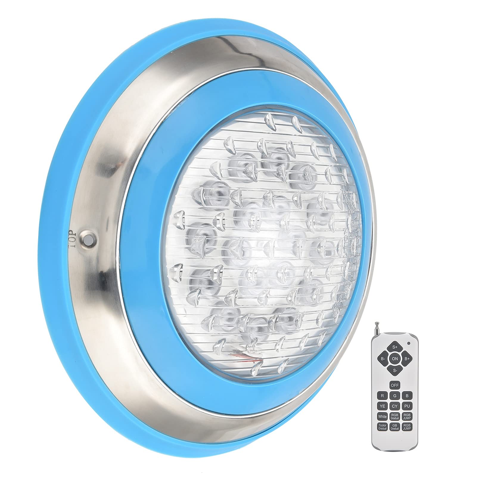 FTVOGUE Tauchlicht, LED -Poollicht mit Fernbedienung, RGB -Unterwasserlicht, IP68 Wasserdicht für Poolbeleuchtung, Landschaft, Teich, Hotel Schwimmbad (12W)