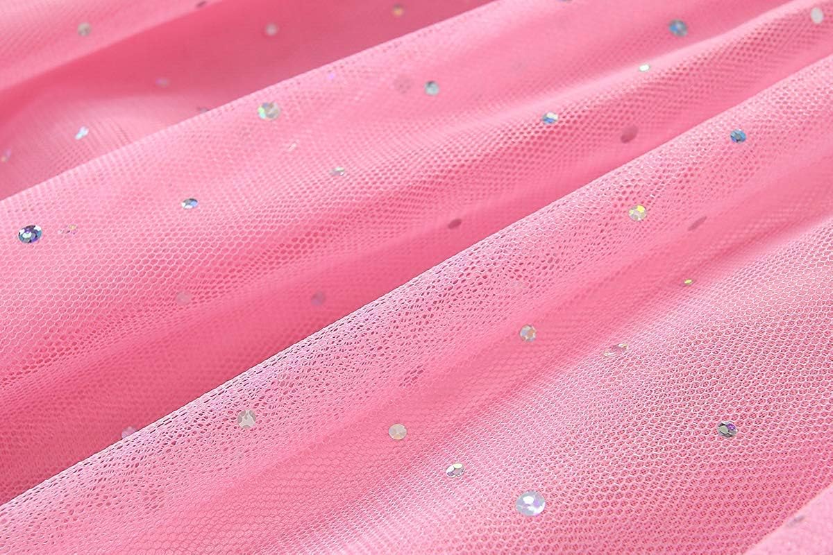 Youlebao Girls Cotton Long Sleeve Casual Cartoon Appliques Striped Jersey Dresses - Image 5