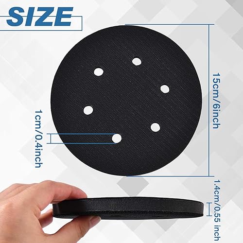 Miniatura 10 de SPEEDWOX Almohadilla de esponja suave de 2 pulgadas con gancho y bucle, paquete de 5 almohadillas de espuma suave, esponja de lijado, almohadilla