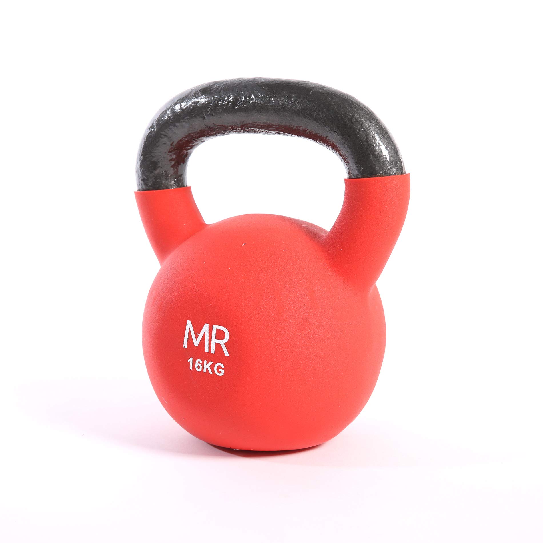 FitAndFun Kettlebell Ghiria Neoprene Rosso Fitness Gambe Braccia Casa Palestra 16kg (Cod. SP5033)