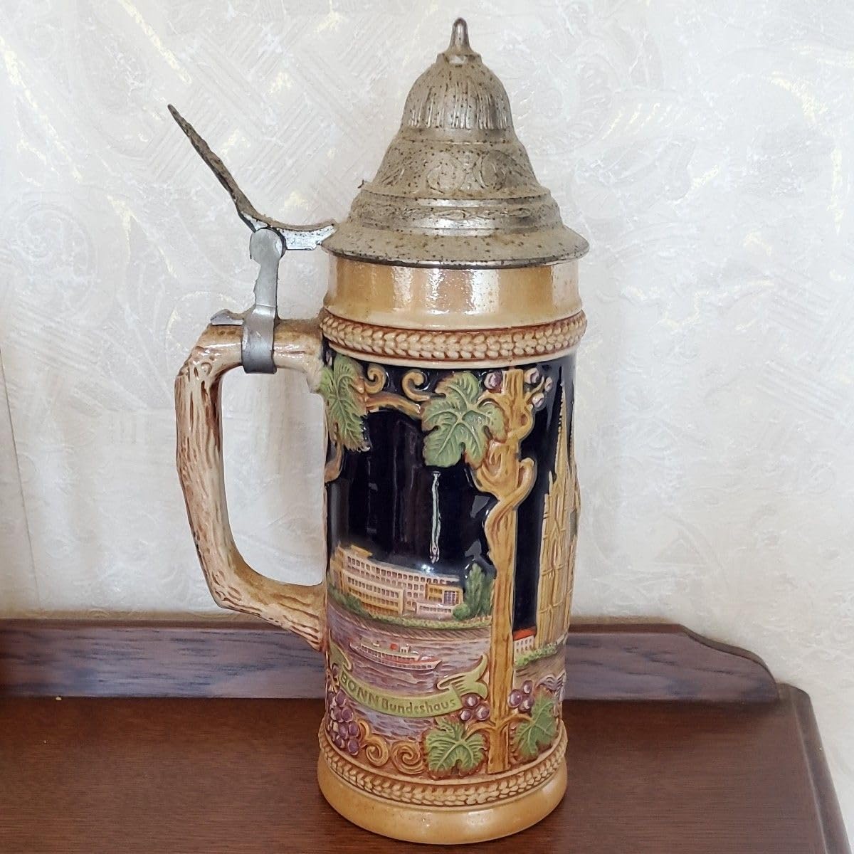 西ドイツ製GERZ蓋付きビアジョッキ Gerz 西ドイツ 蓋付きビールジョッキ 6インチ - Etsy 日本